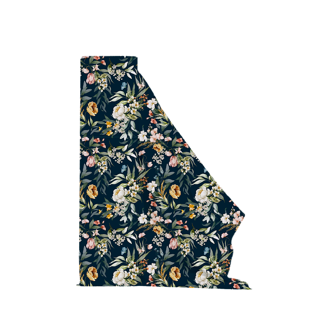 Black Floral - Cotton